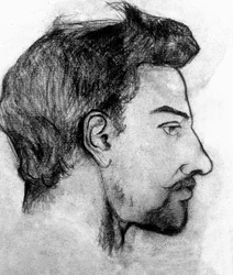 モーリスユトリロ、1910年（木炭）